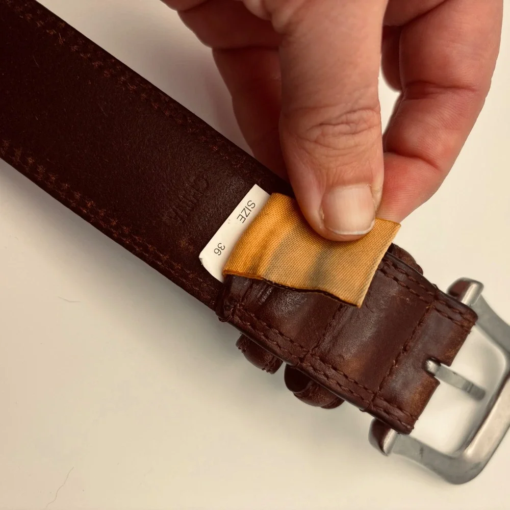 Browning genuine leather belt men's size 36 buckmark hunting outside outdoors